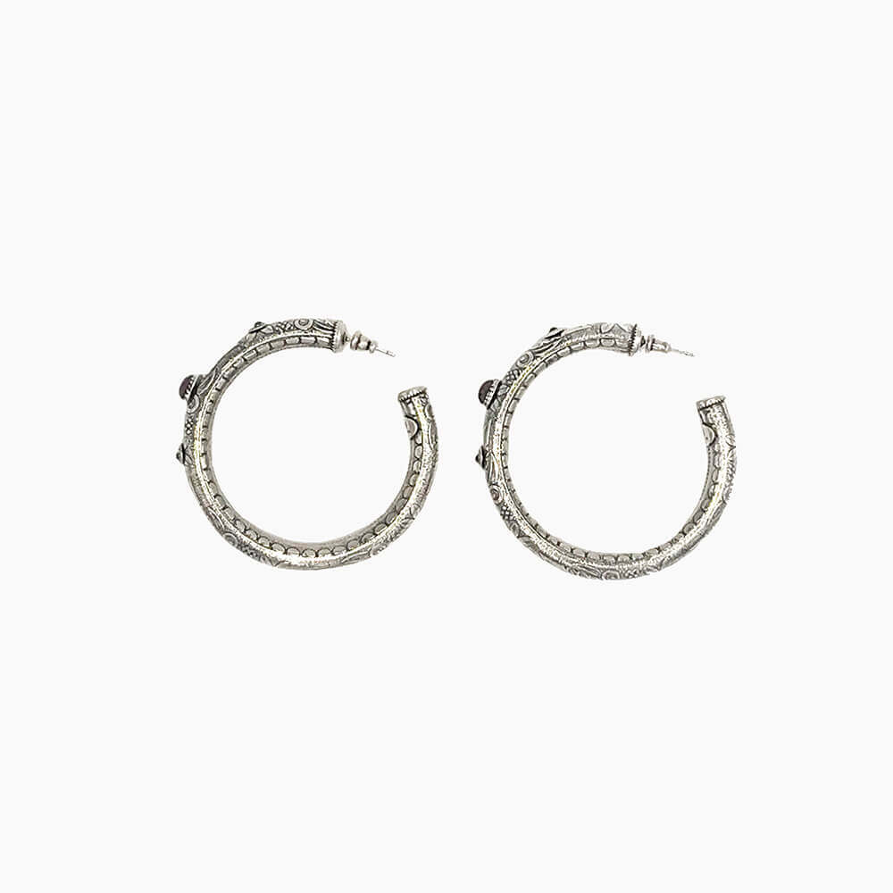 GAS BIJOUX PENDIENTES MAORO CABOCHONS PIEDRAS LATERAL 13381