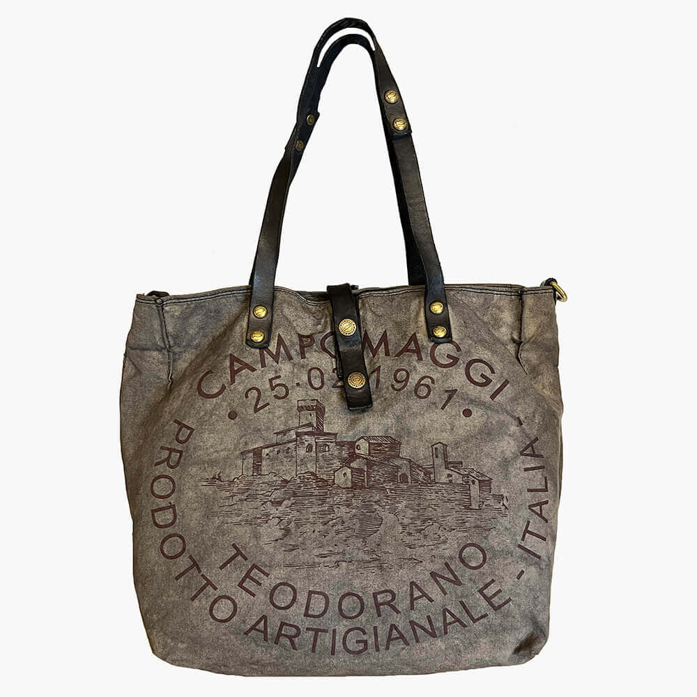 Campomaggi Bolso Shopping Genziana Gris