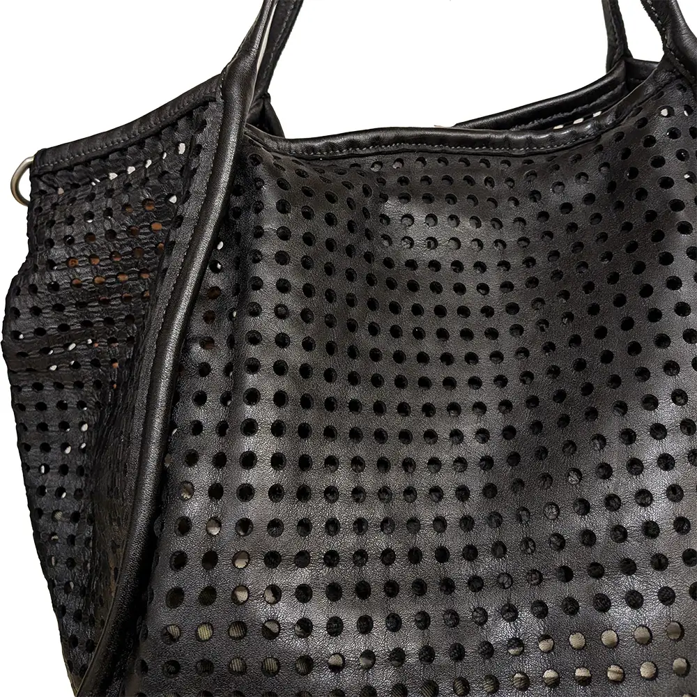 Vive la Difference Bolso Tote Maxi Dots Black Matt - Imagen 4